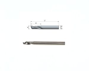 Твердосплавная фреза Z1 Ø6 LT80 LU20, вал Ø8